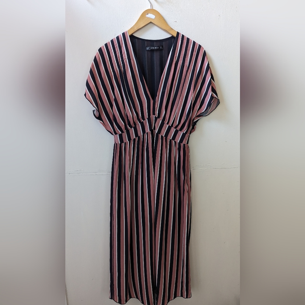 Stripped Dress - Small- Zara